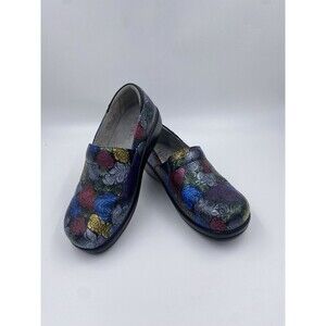 Alegria Shoes Kel-466 Mini Roses Multi Color with Black Soles Sz US 9